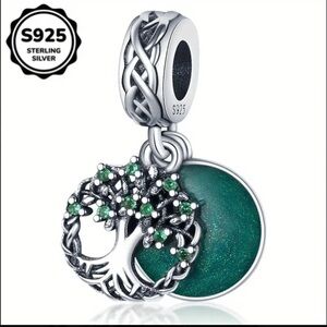 925 Tree Of Life Charm-For Charm Bracelets or Necklaces-NEW